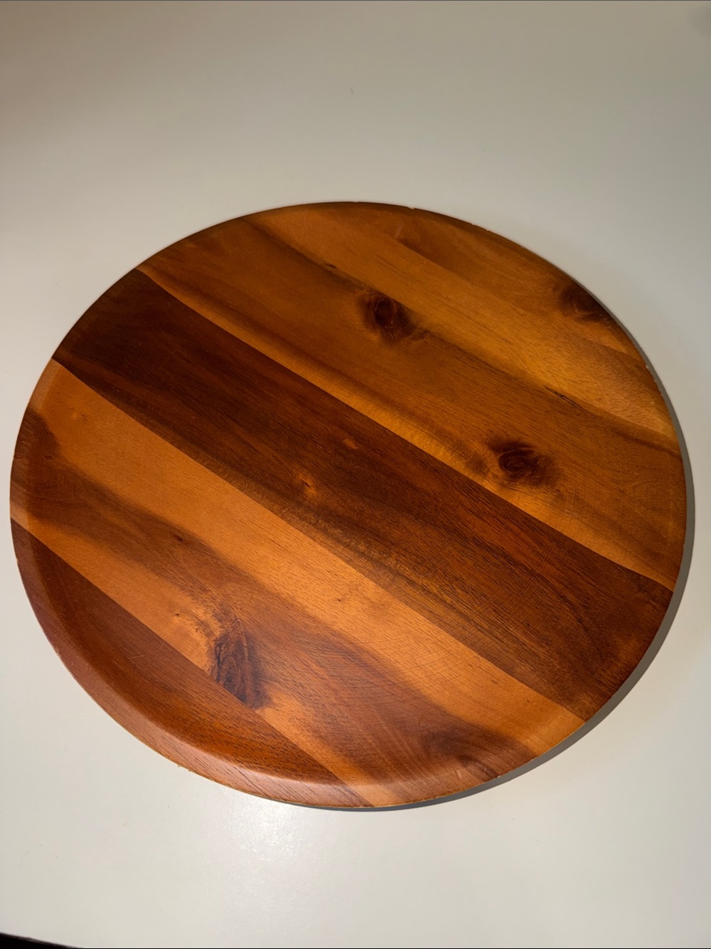 Wood Round Serving Board - Brown